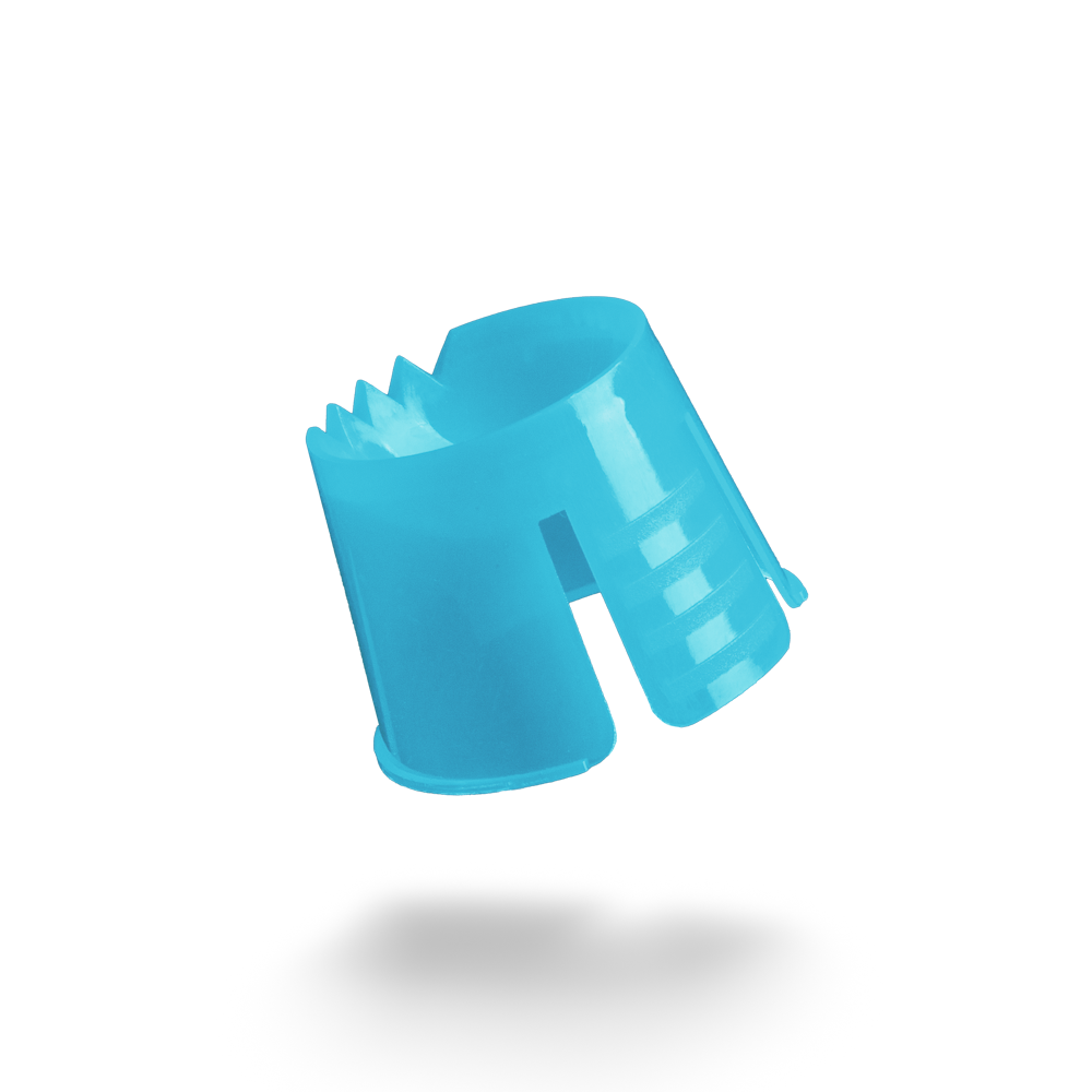 PP Disposable dappen container, colour light blue, polypropylene: buy dappen container for clean portioning and mixing of dental materials for dental treatments.
