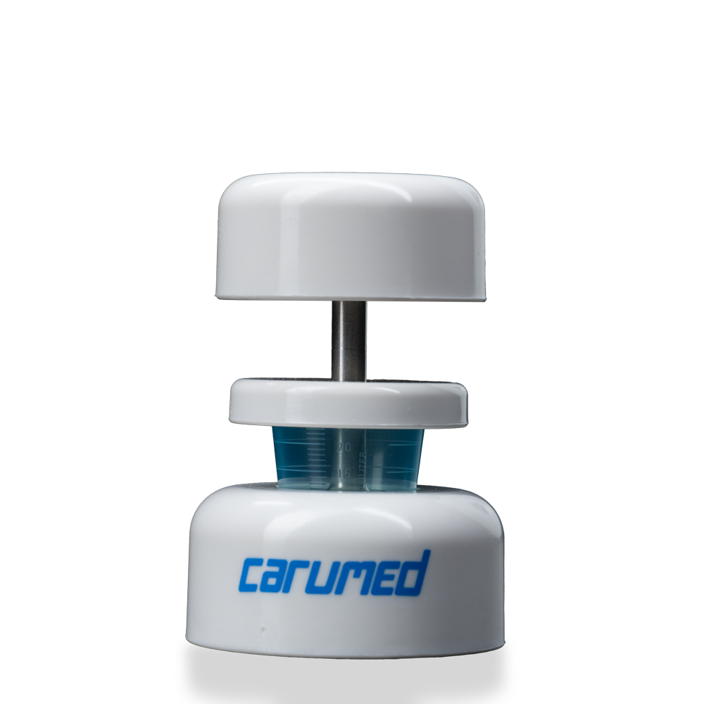 Tablet mortar for medicine cups, white,: buy hygienic tablet mortar made of stainless steel and polyamide for easy crushing of tablets.
