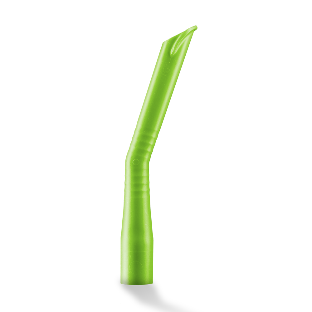 Dental suction cannulas for adults, size 124 x 16 mm, colour lime, light green, Med-Comfort: buy suction cannulas for dental treatments.