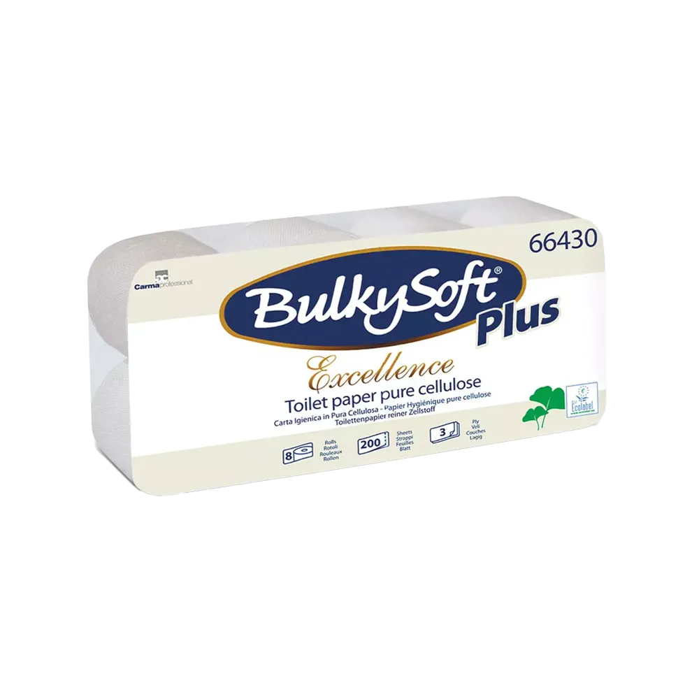 Toilet paper Excellence, 3-ply, 96 rolls, BulkySoft: buy 3-ply toilet paper in bulk.
