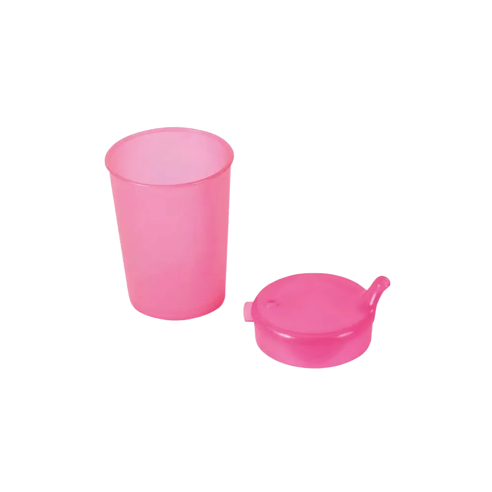 PP Beak cup top and bottom SET, red, 50 x 250 ml