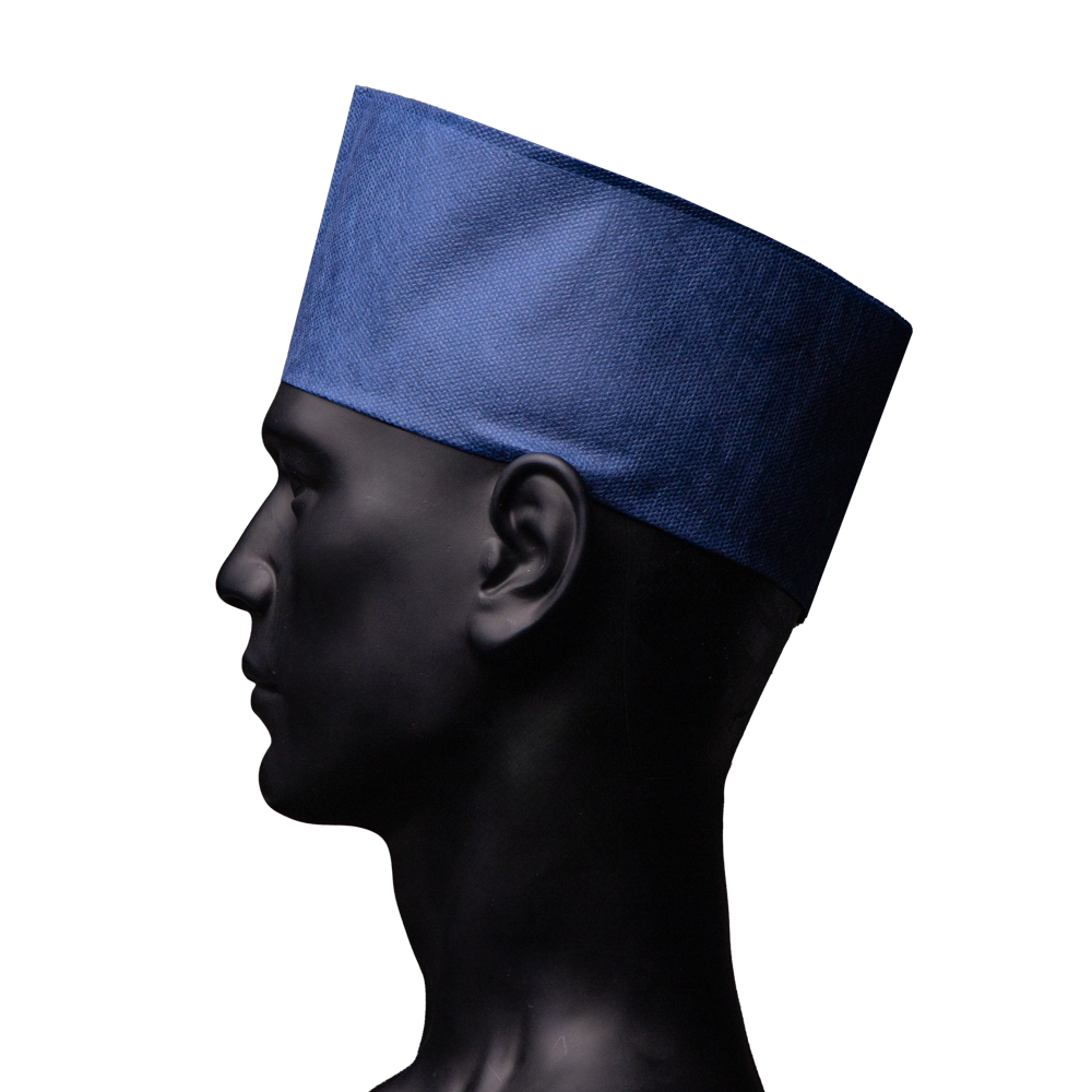 Shuttlecap made of fleece , colour blue, size unisize: buy headgear for kitchen and catering as hygiene protection.