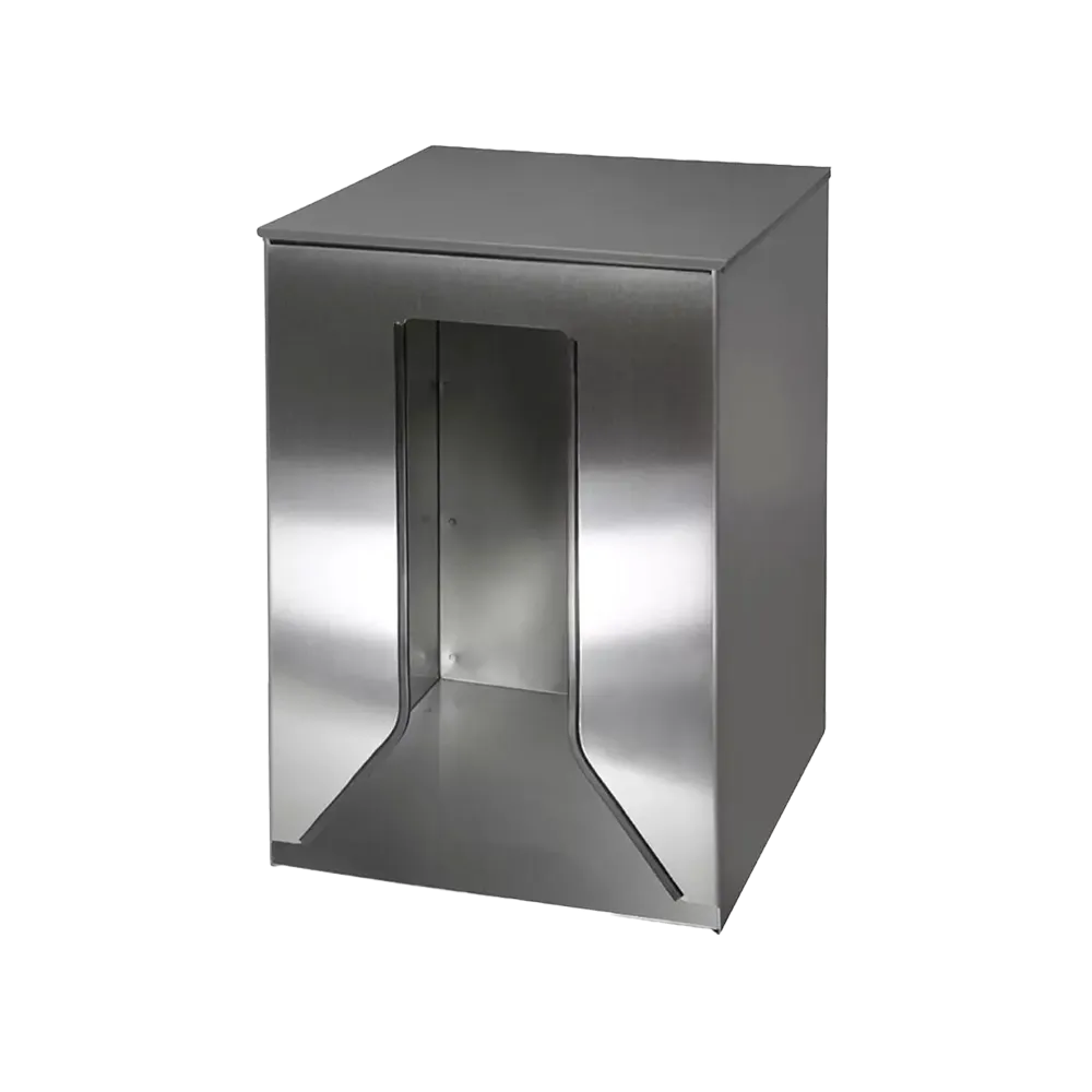 Universal dispenser, dimensions: buy 283 x 308 x 402 mm, stainless steel: buy universal holder for disposable overalls and disposable gowns as accessories for protective clothing.