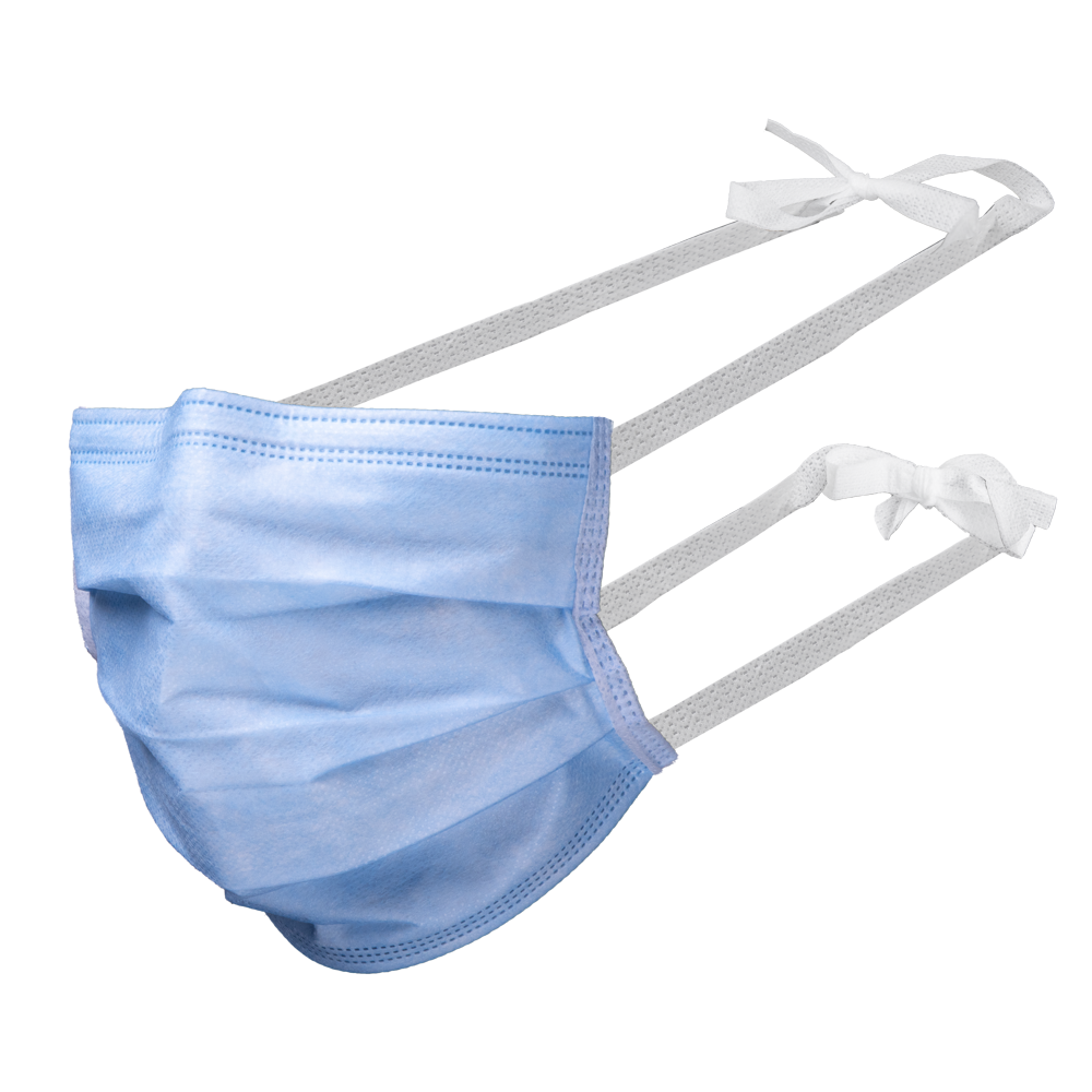 Surgical mask, blue, with anti-fog function, 4-ply, Med-Comfort