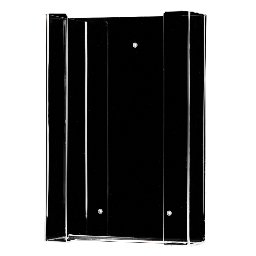 Disposable glove dispenser for 3 boxes, glove dispenser holder TRIO, 258 x 392 x 96 mm, transparent, acrylic