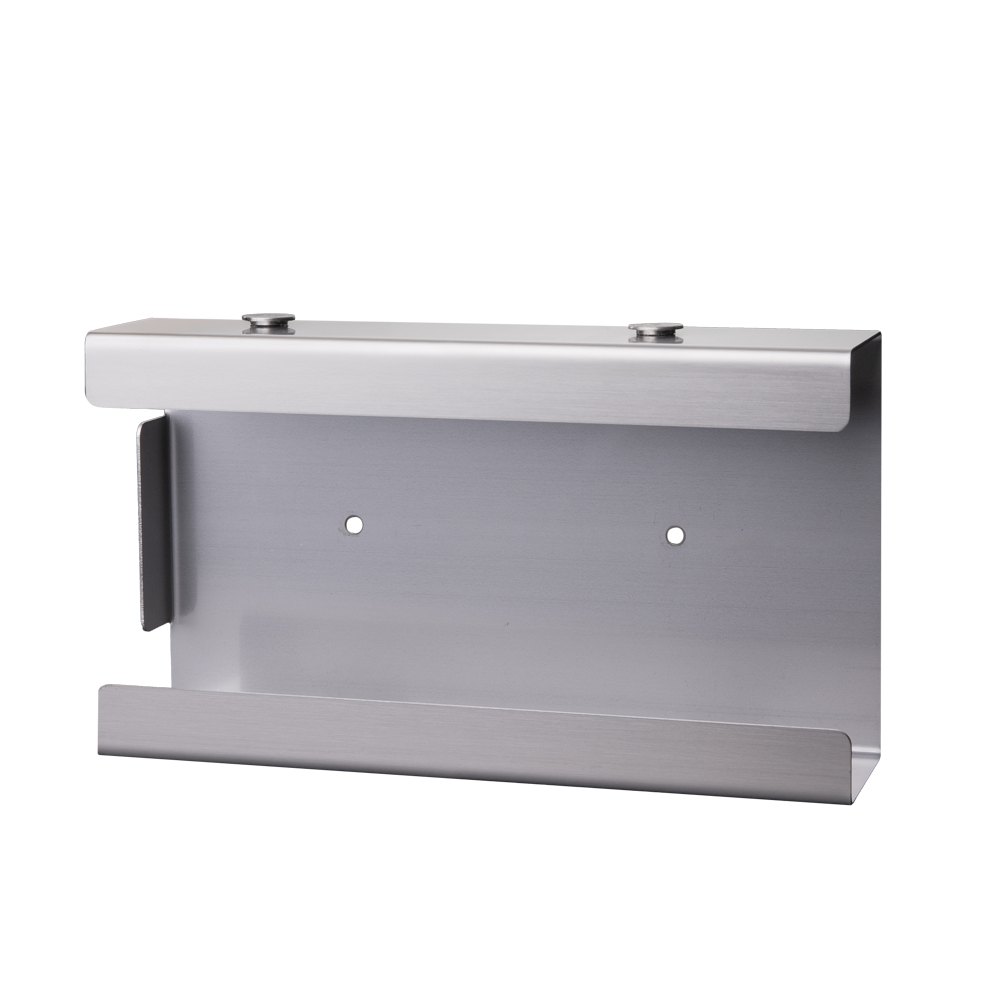 Disposable glove dispenser, glove dispenser holder, 210 x 110 x 57 mm, stainless steel