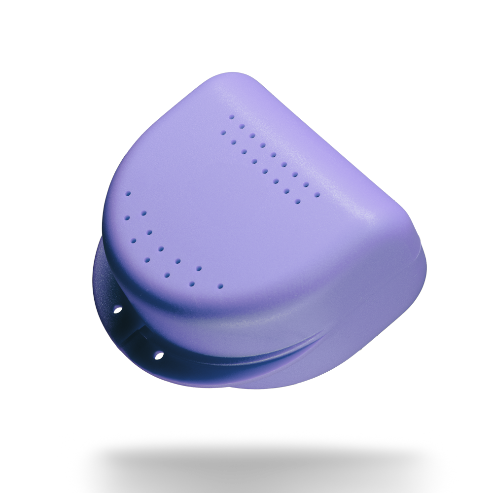 PP Dental braces box for adults, 80 x 80 x 45 cm, purple, polypropylene: buy sturdy and robust braces box for storing braces.