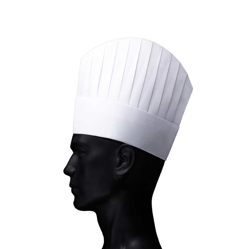 Chef's hat, ciscose, French style: buy chef's hat as disposable head protection.