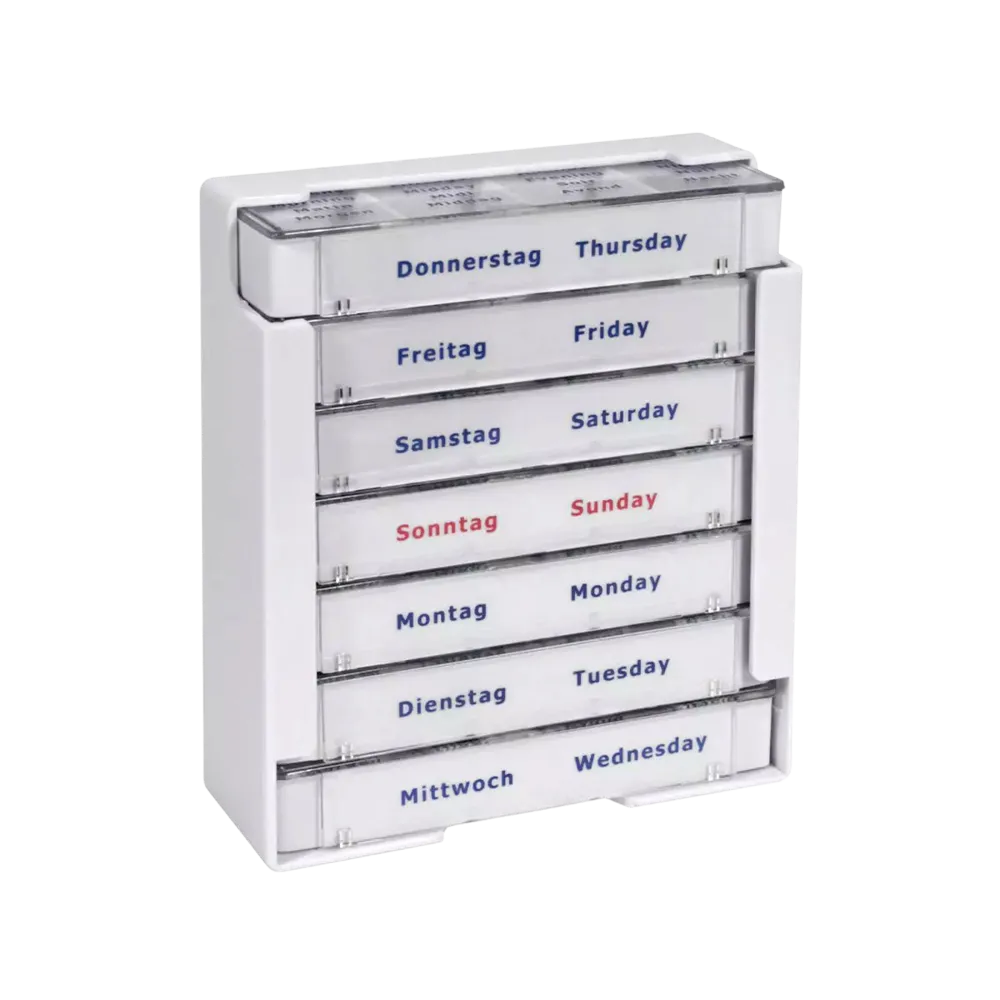 Tablet dispenser, 375 x 225 x 40 mm, white, Med-Comfort