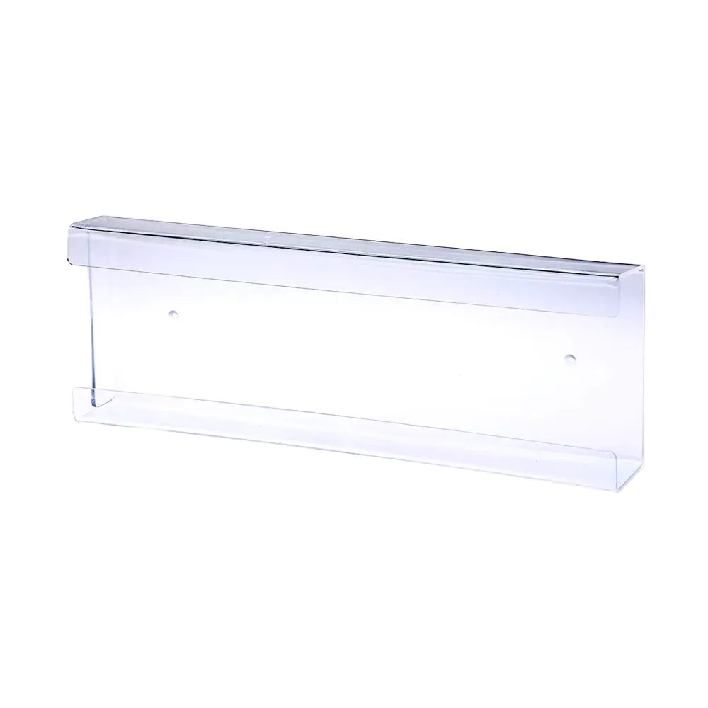 Disposable glove dispenser, glove dispenser holder, 401 x 136 x 51 mm, transparent, acrylic