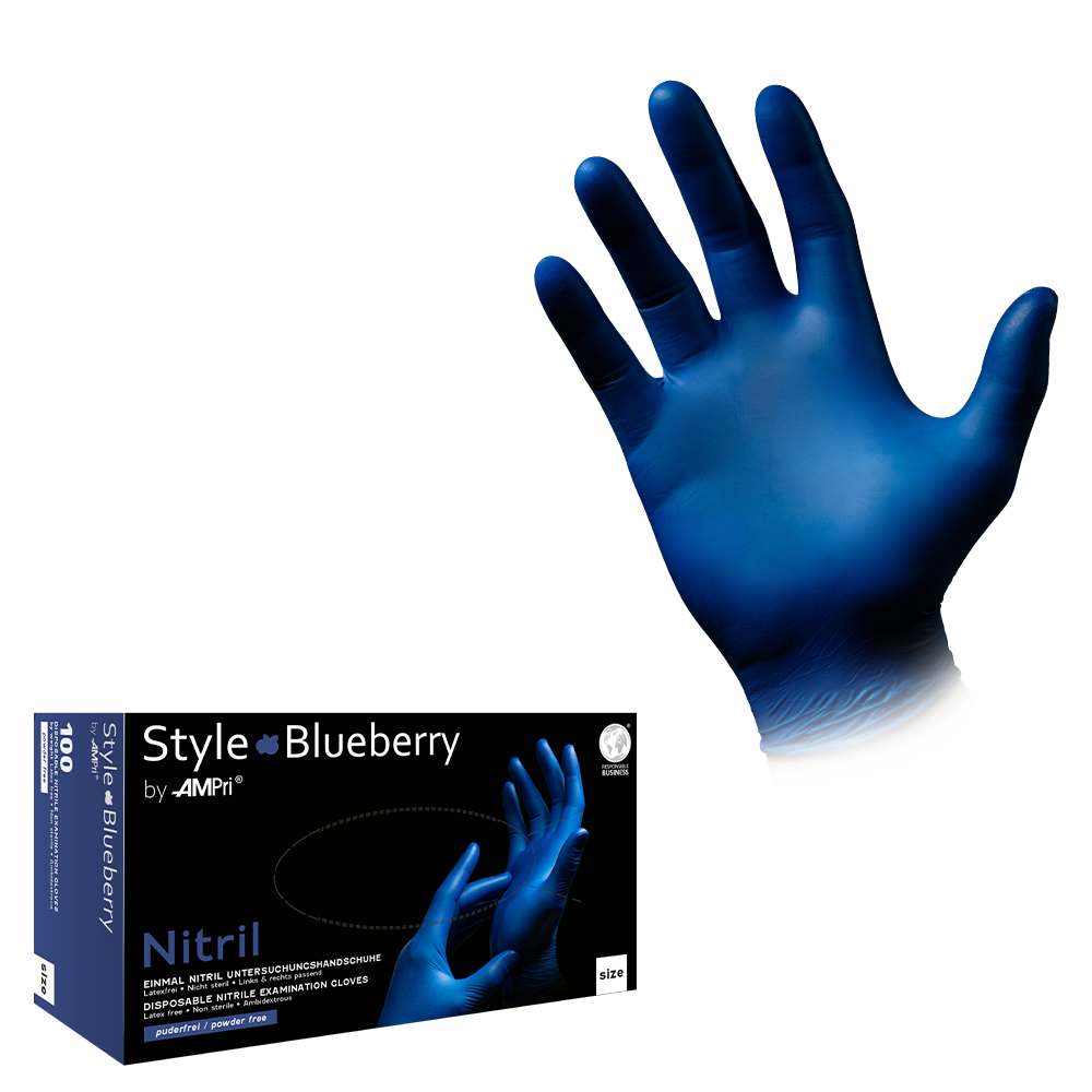 Sterile Disposable Gloves Meaning Nitrile Gloves, Dark Blue, Size
