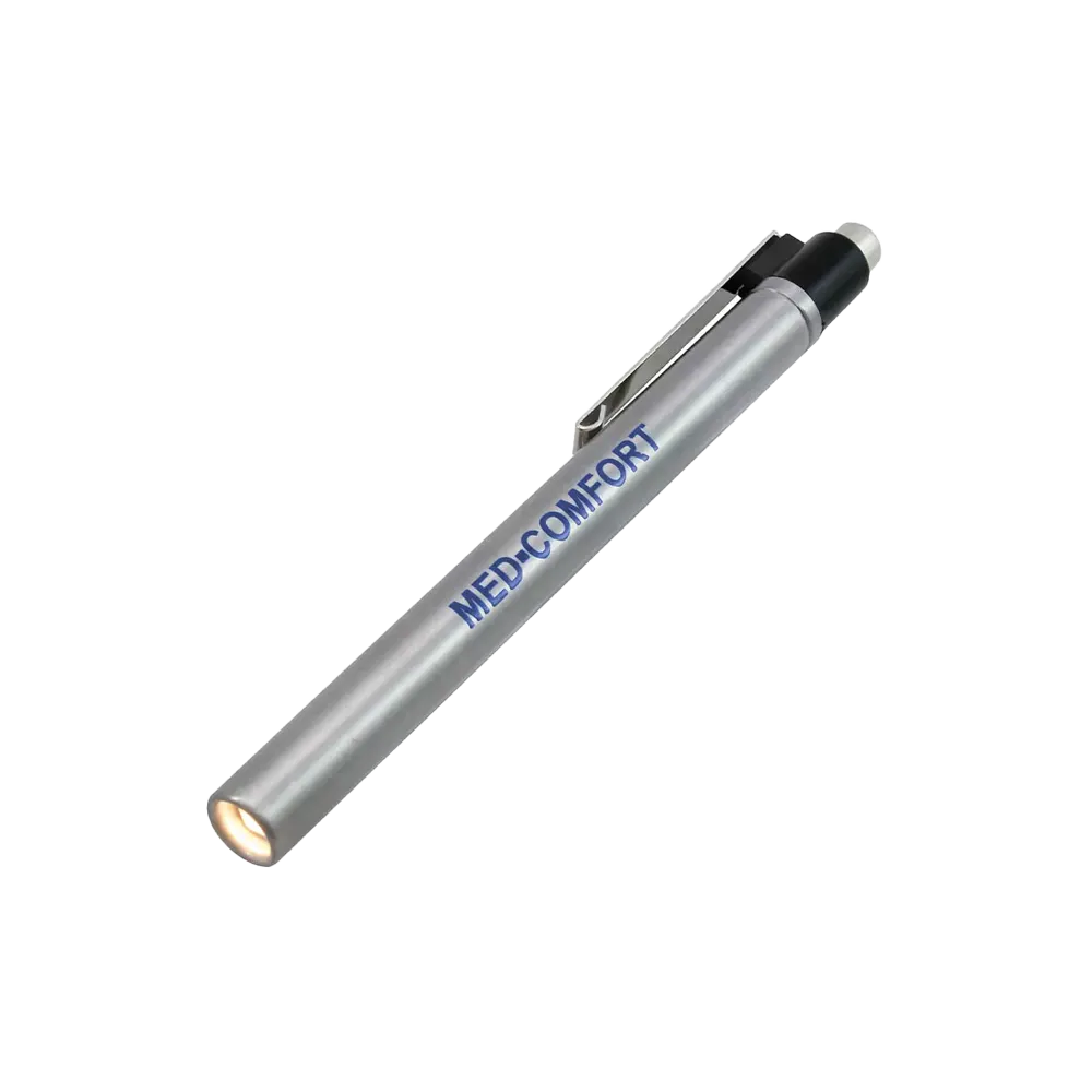 Diagnostic light with clip, colour white, with long-life batteries, Med-Comfort