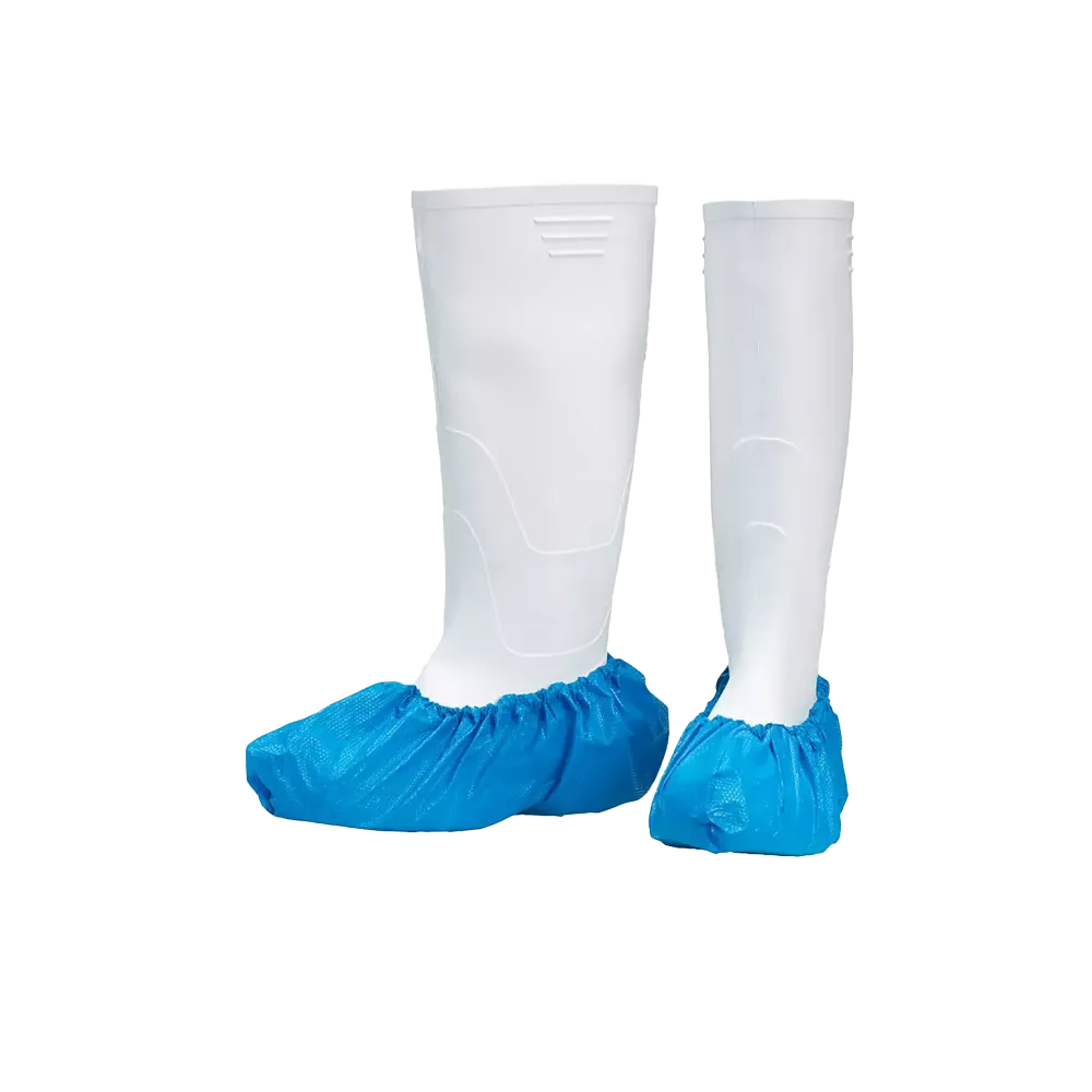 PE Disposable overshoes extra strong, 15 x 42 cm, blue, polyethylene, Med-Comfort