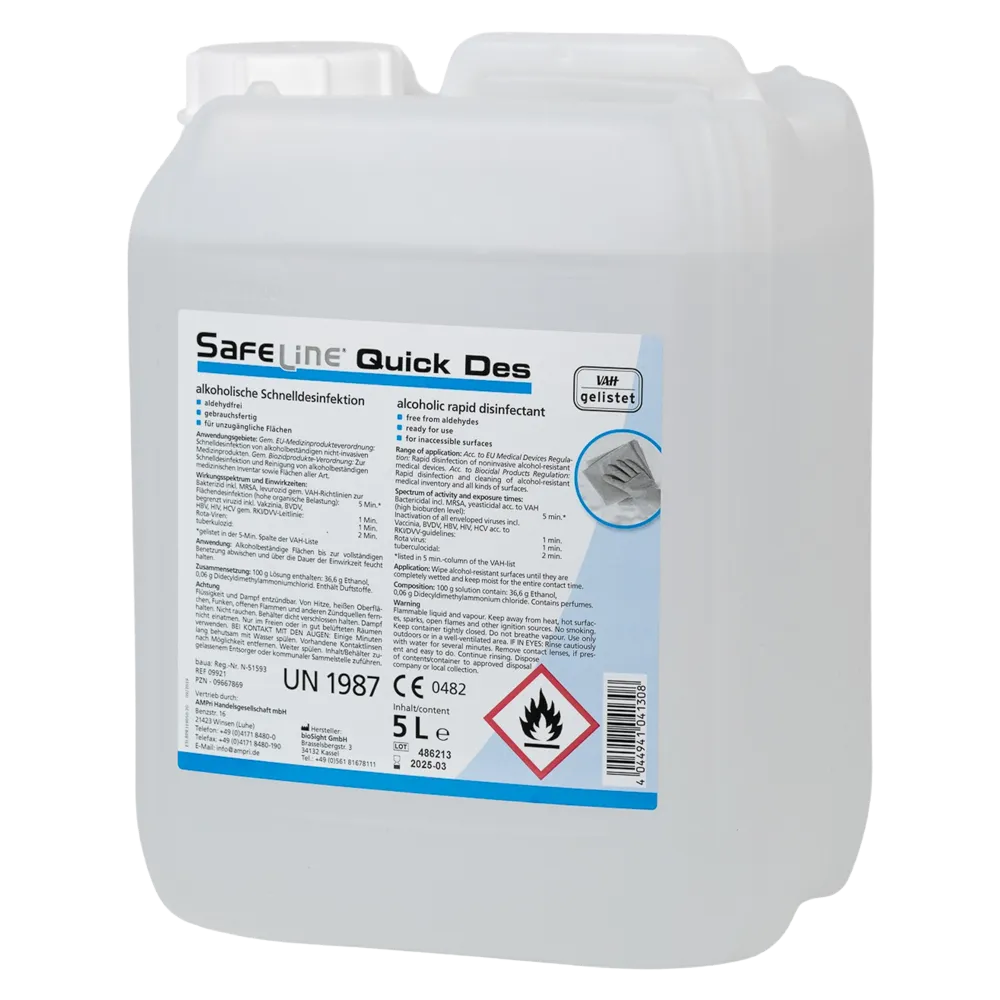 Rapid disinfection, 5 l, Safeline Quick Des N