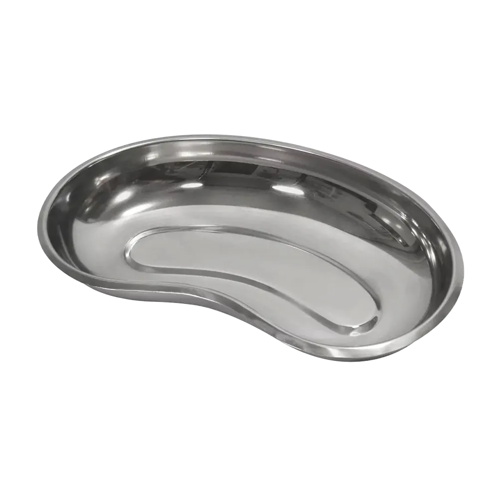 Stainless steel kidney dish, shiny silver, 250 x 40 mm