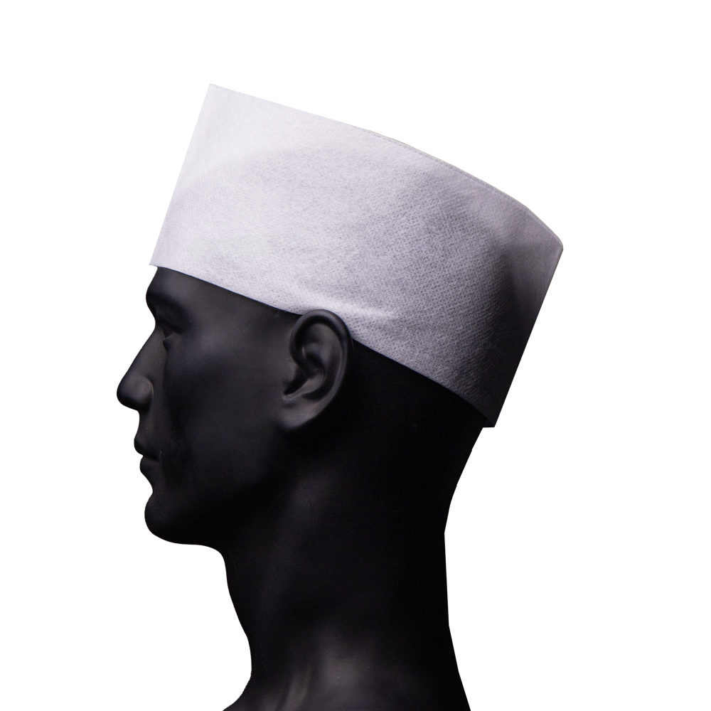 Boat bonnet made of fleece , colour white, size unisize: buy headgear for kitchen and catering as hygiene protection.