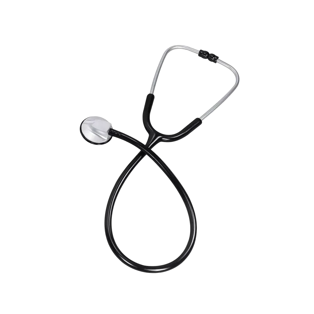 Flat head stethoscope deluxe, colour black, Med-Comfort