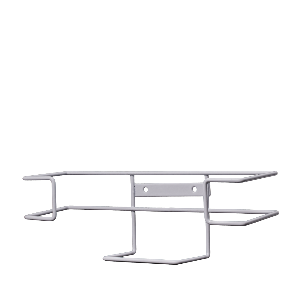 Glove box holder, white, wire: buy holder for hygienic and easy single removal of glove boxes.