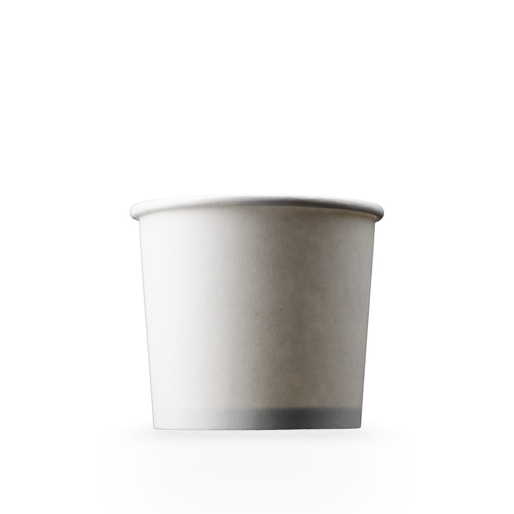 Hard paper mouth rinse cup, 219 ml, colour white