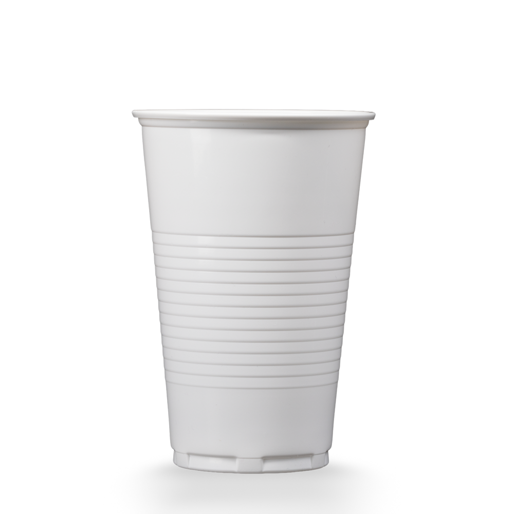 PP Mouth rinsing cup, 500 ml, colour white, polypropylene