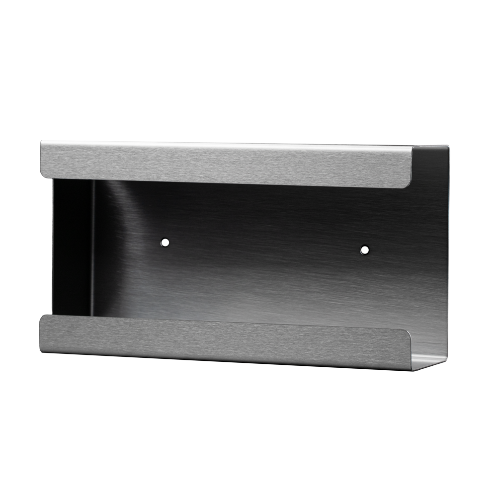 Disposable glove dispenser, glove dispenser holder, 210 x 110 x 57 mm, stainless steel