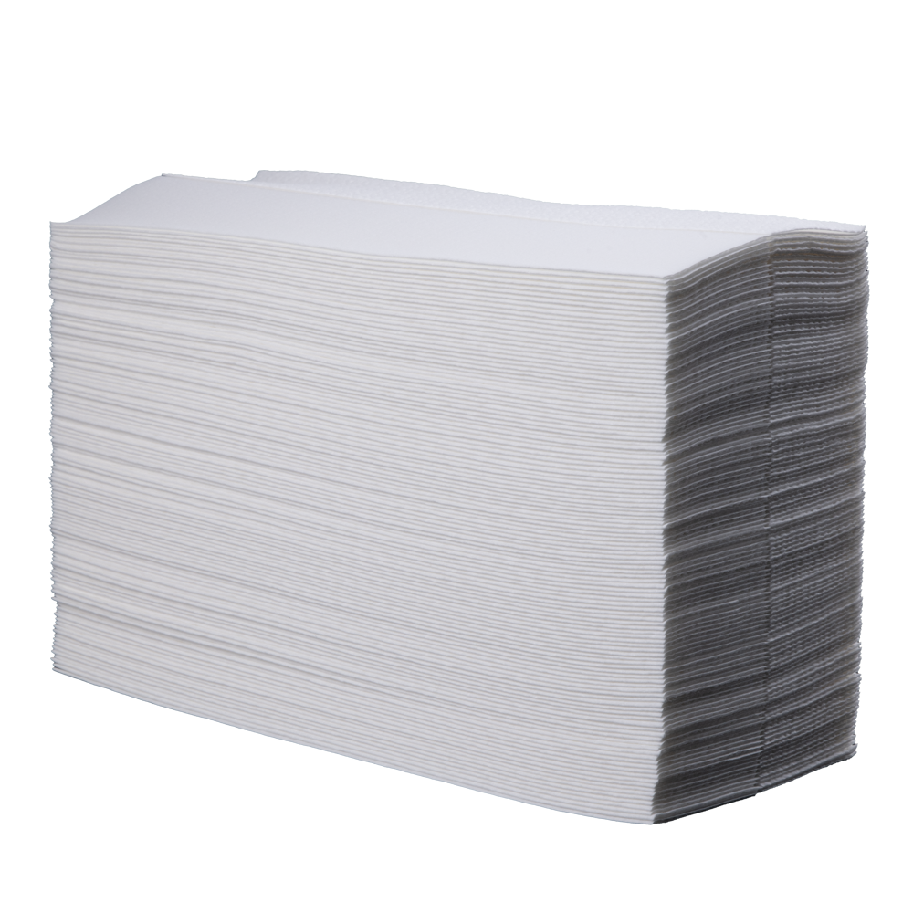 Airlaid sheets, colour white, Z-fold, 20 x 25 cm, bulk pack