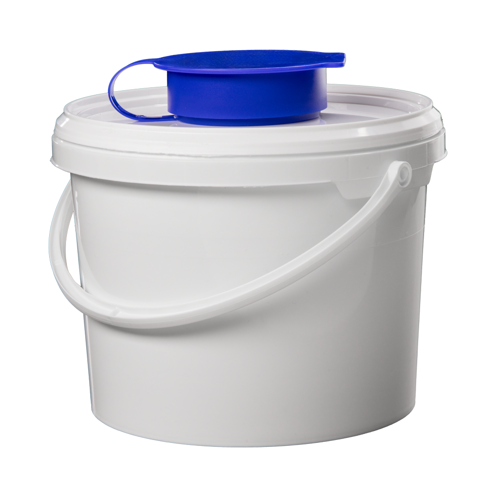 Dispenser bucket, white, 3,8 l