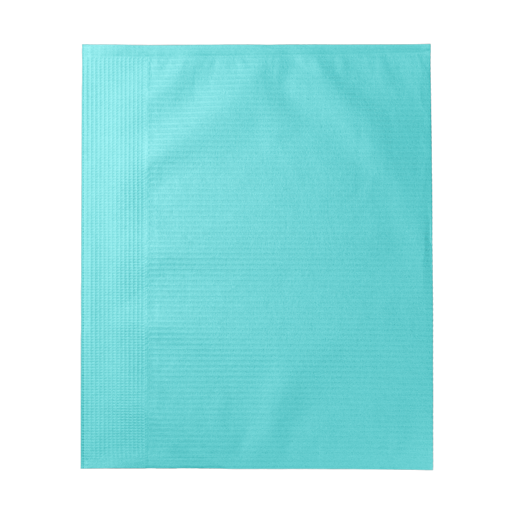 Disposable tray filter paper, 28 x 36 cm, colour blue, cellulose: buy dental crepe pad for single use during dental treatments.