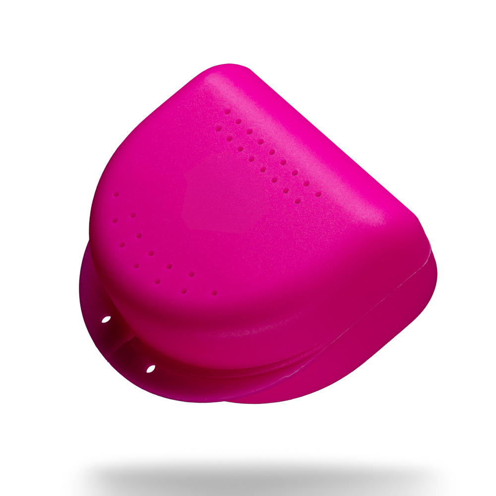 PP Dental braces box for adults, 80 x 80 x 45 cm, pink, polypropylene: buy stable and robust braces box for storing braces.