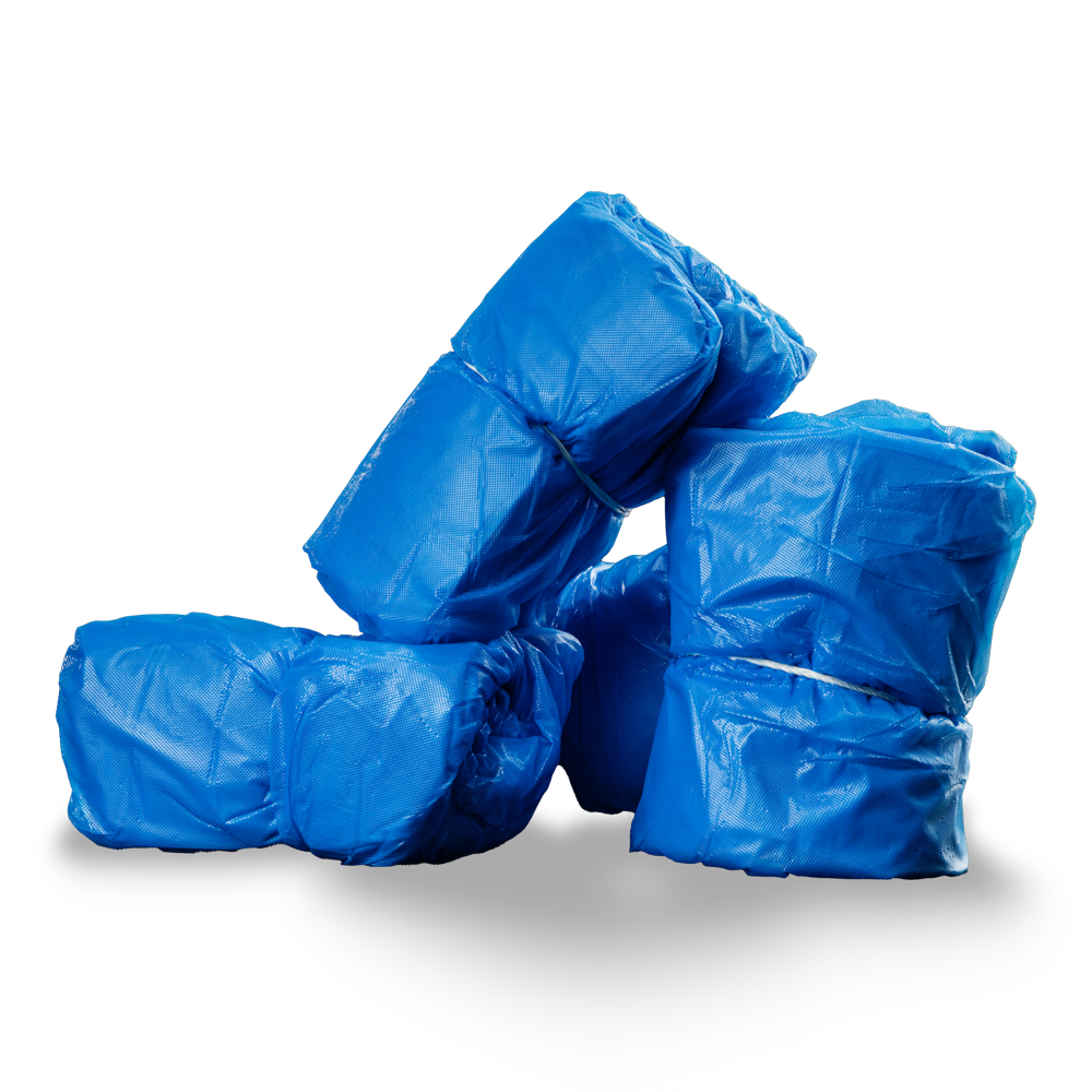 PE Disposable mattress protectors, 210 x 90 x 20 cm, blue, polyethylene, Med-Comfort