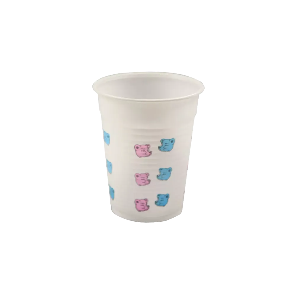 Kids PP Mouth rinsing cup, 180 ml, bear motif, polypropylene: buy sturdy, non-slip PP Mouth rinsing cup with rounded rim for dental treatments.