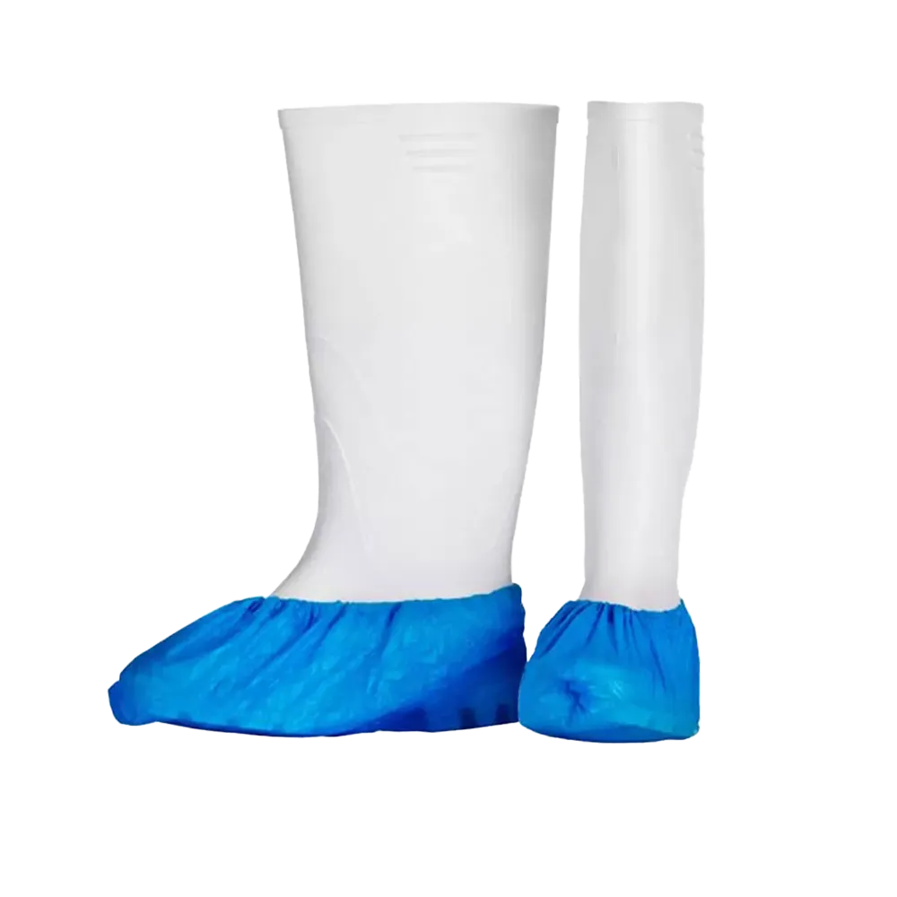 PE Disposable overshoes, 15 x 42 cm, blue, polyethylene, Eco-Plus