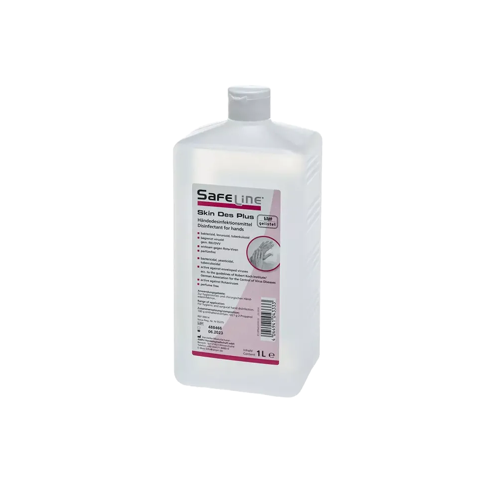 Hand disinfection, 1 l, Safeline Skin Des Plus