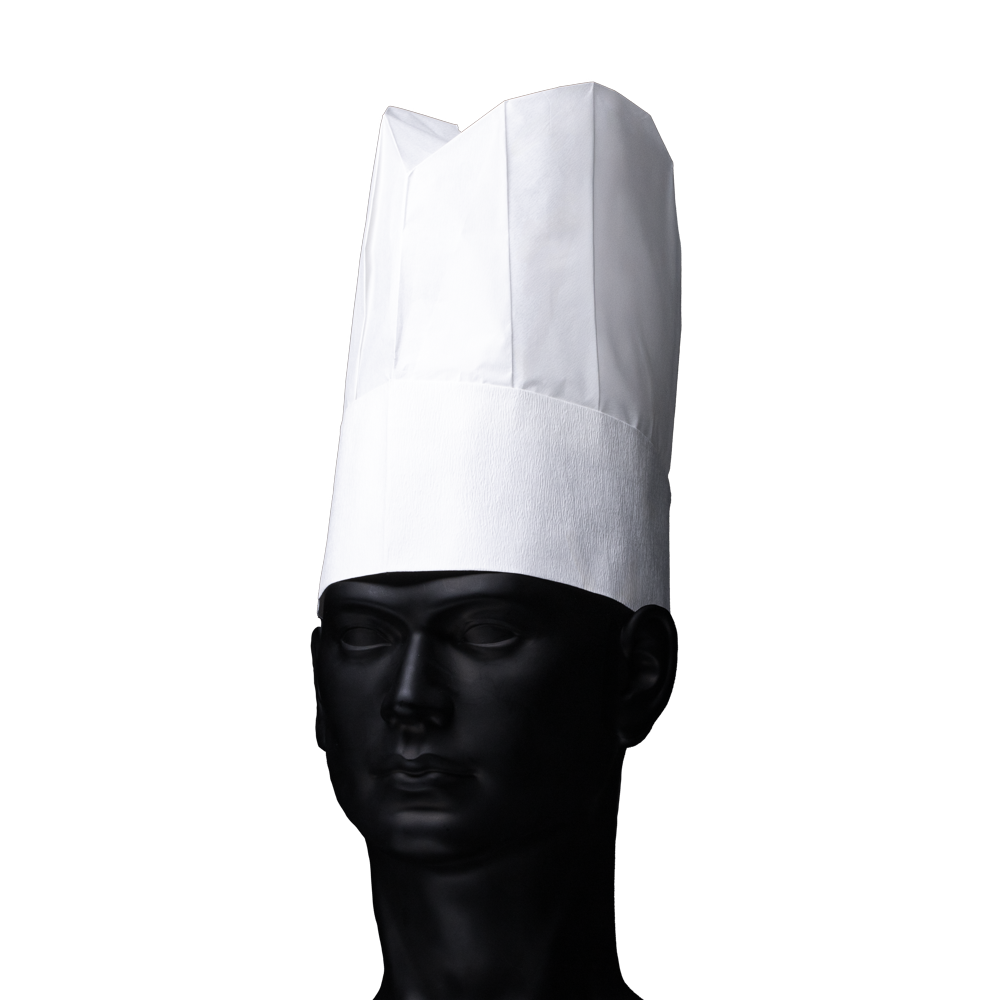 Disposable chef's hat, oval, paper, French Classic: buy chef's hat as disposable head protection.