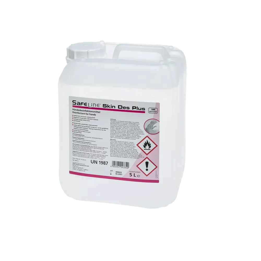 Hand disinfectant, 5 l, Safeline Skin Des Plus