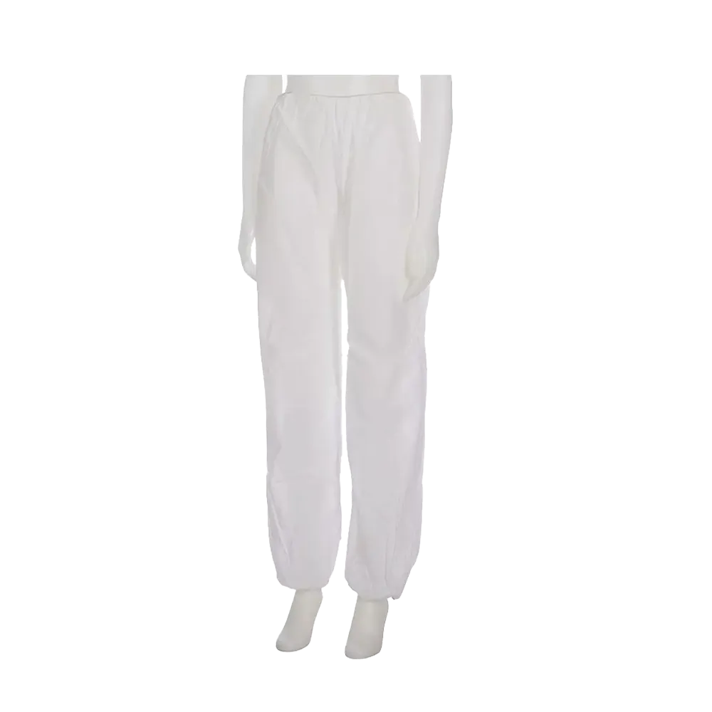 Disposable polypropylene fleece trousers, white, size M, Med-Comfort
