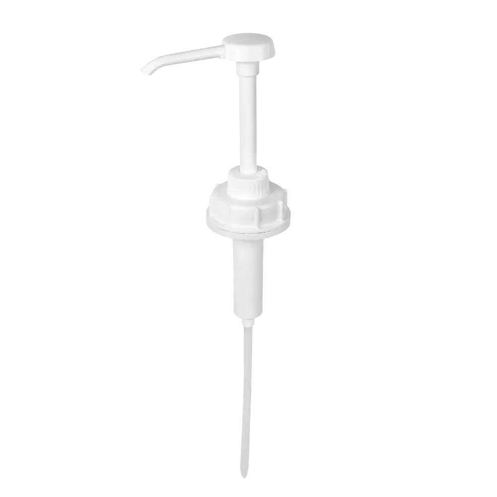Plastic canister dosing pump, white
