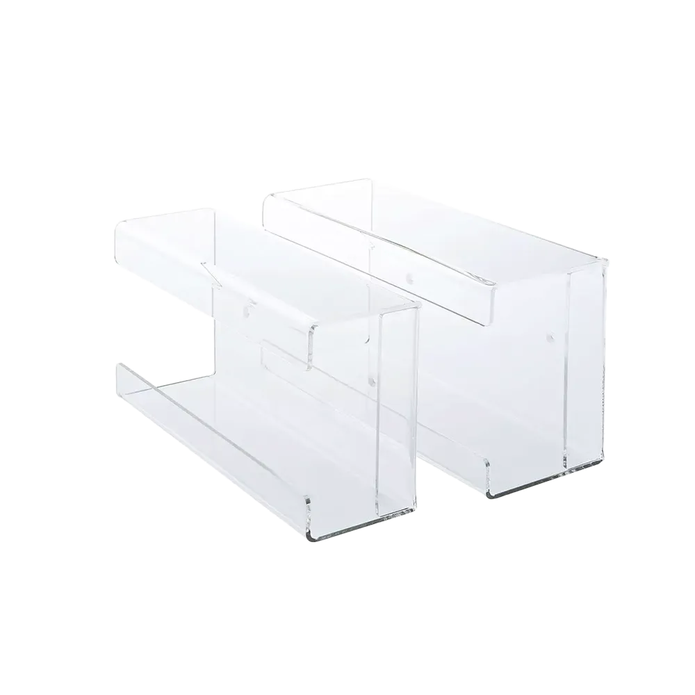 Disposable glove dispenser, glove dispenser holder, 250 x 135 x 95 mm, transparent, acrylic