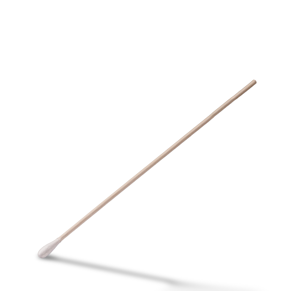 Disposable wooden stick cotton buds, 150 mm, natural wood, cotton, Top-Comfort