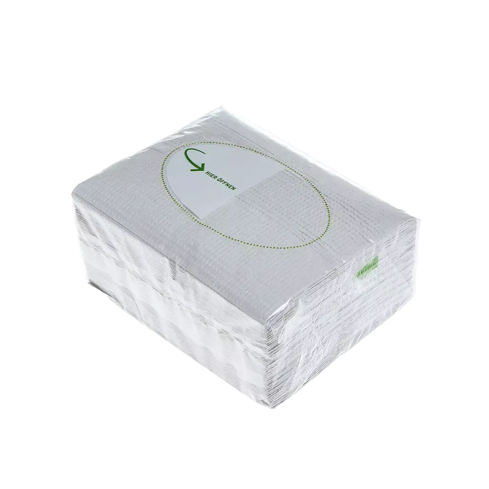 Tissue wipes, 28 x 33 cm, Z-fold, colour natural