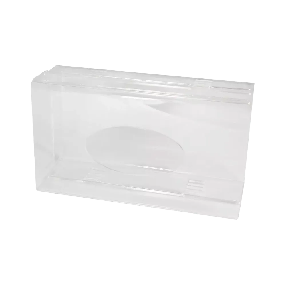 Disposable glove dispenser, glove dispenser holder, 250 x 135 x 55-90 mm, transparent, acrylic