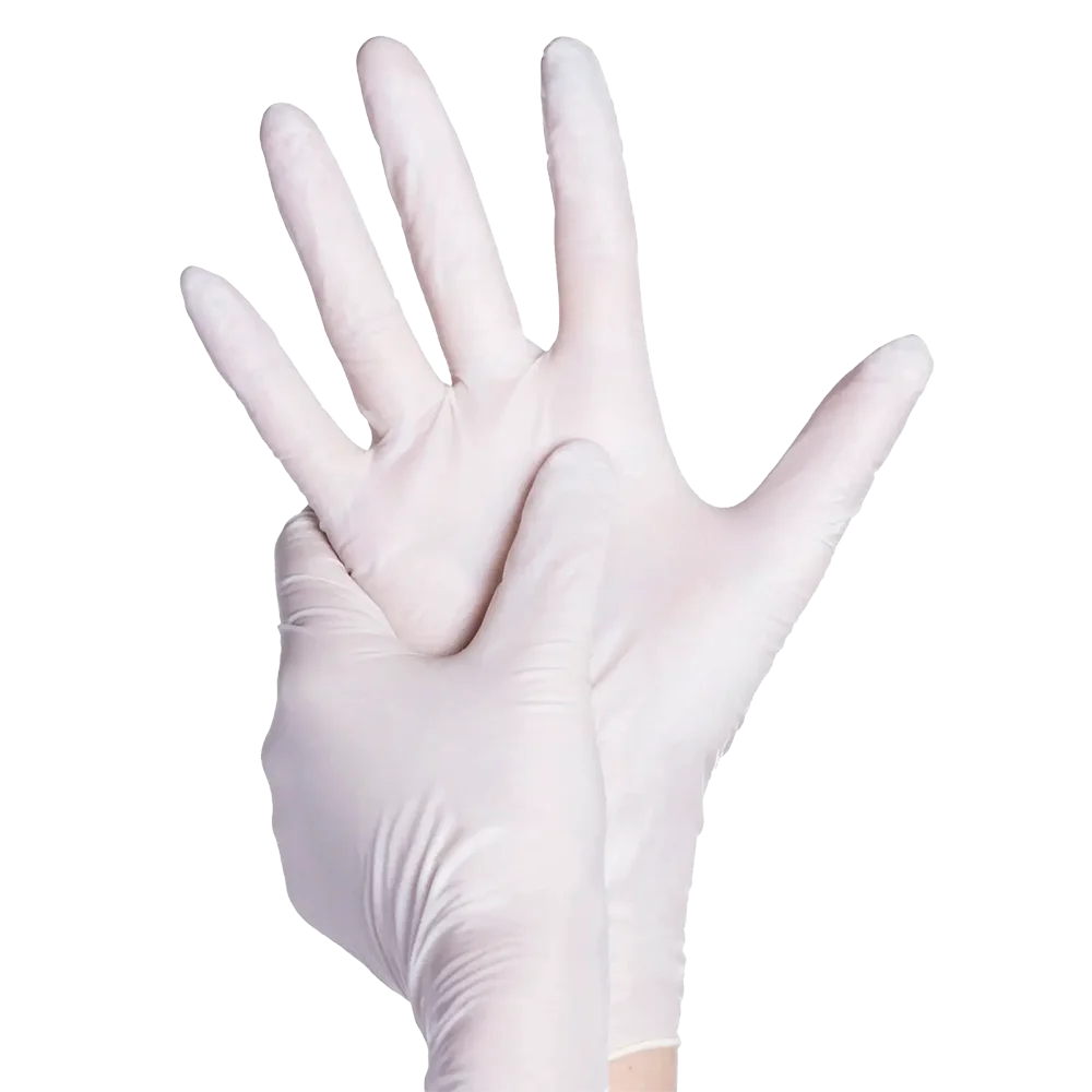 Nitrile sales gloves white